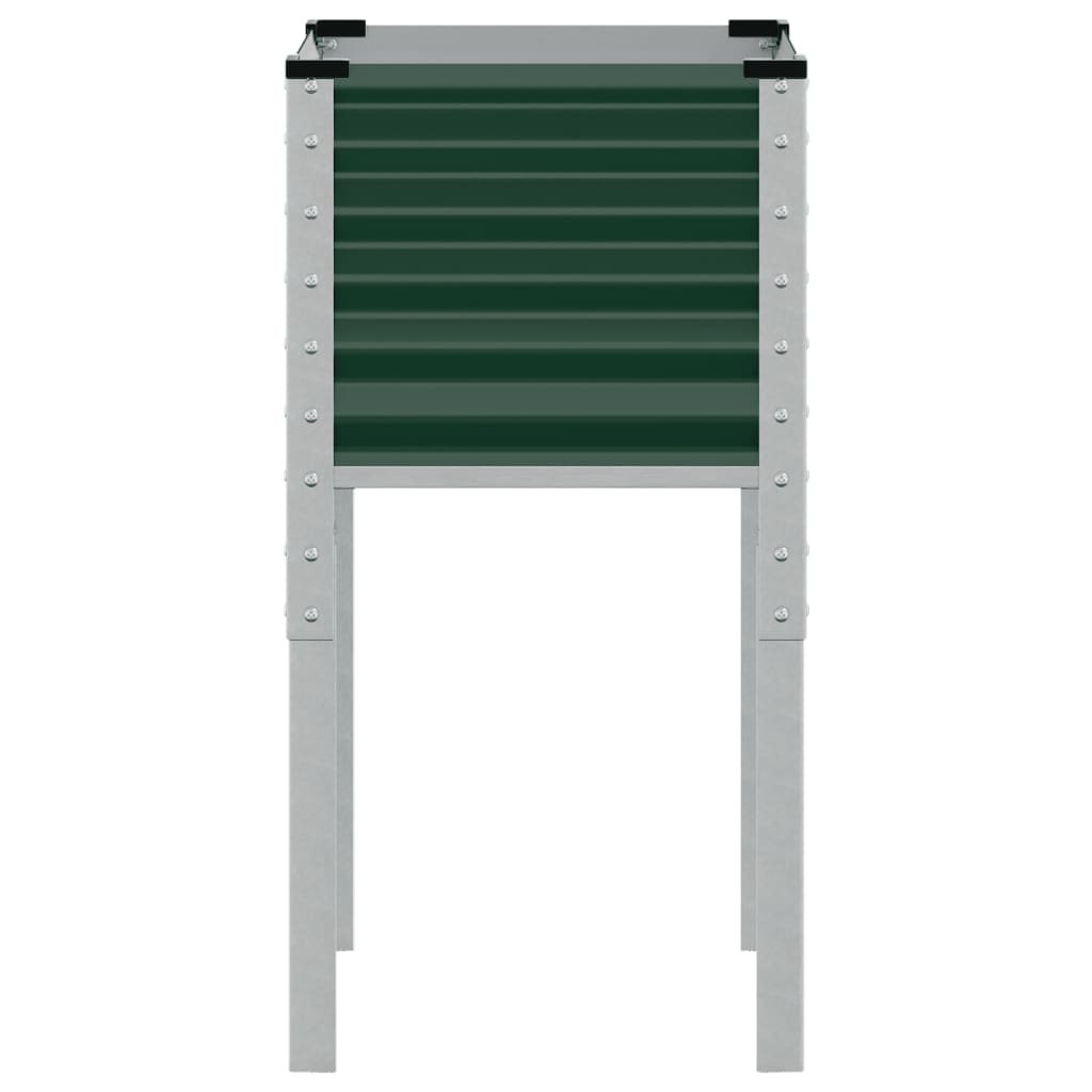 Garden Planter Green 45x45x88 cm Steel