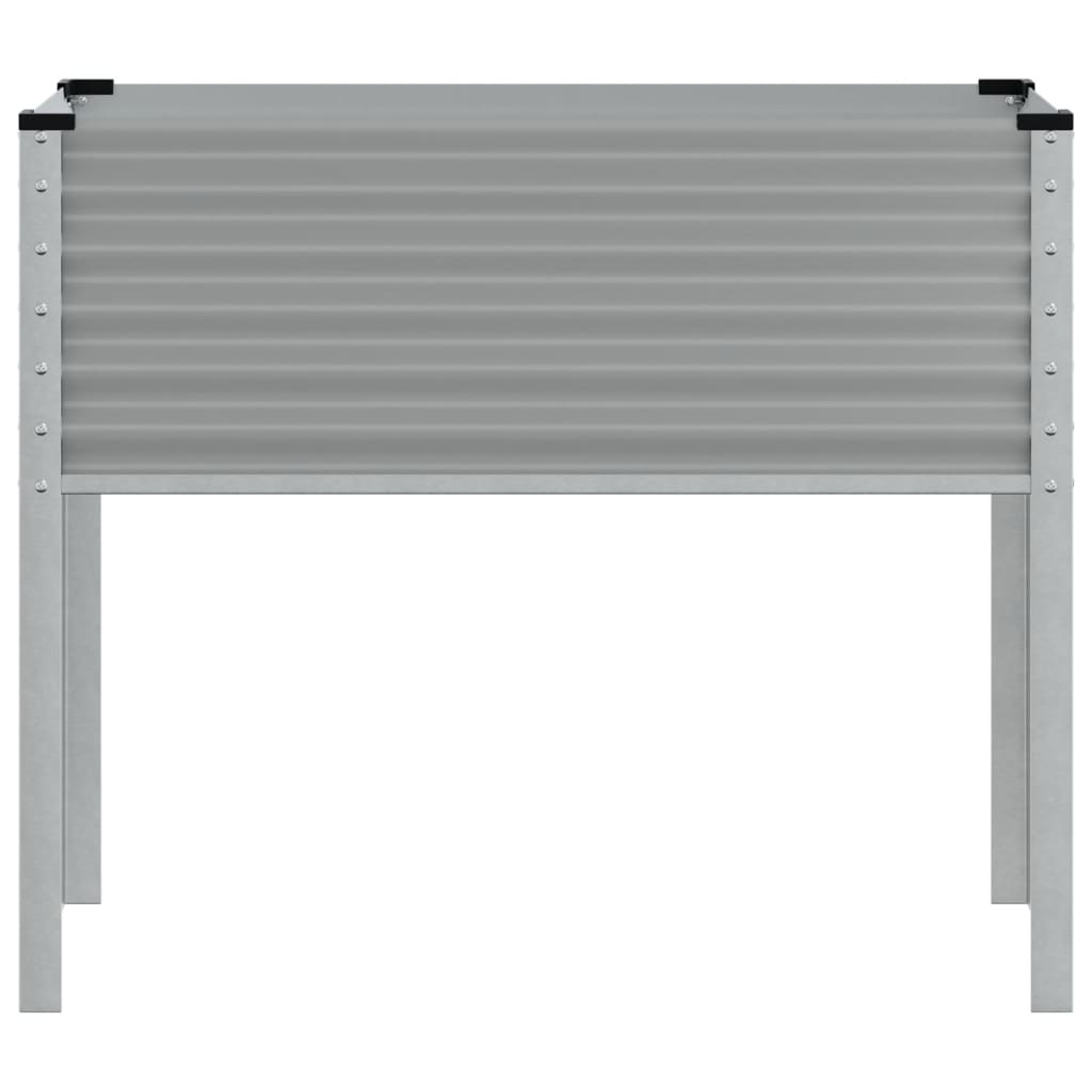 Garden Planter Grey 100x45x90 cm Steel