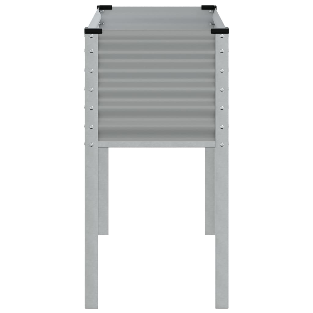 Garden Planter Grey 100x45x90 cm Steel