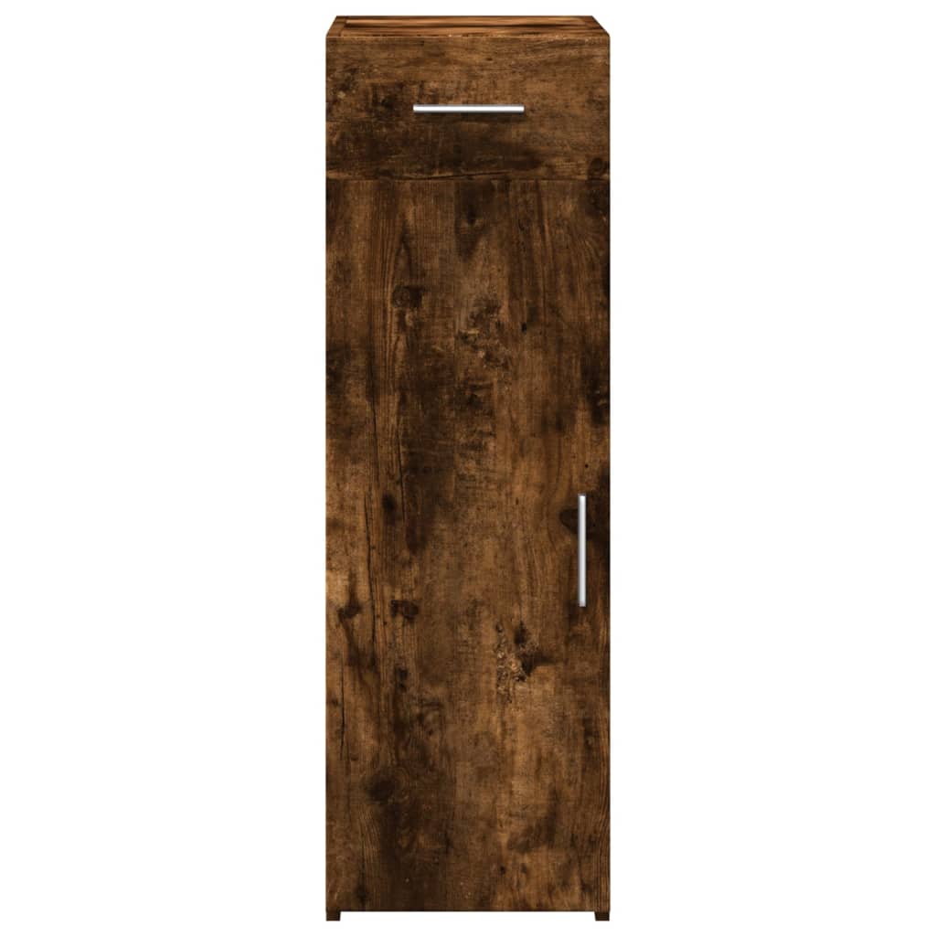 Sideboard Smoked Oak 30x42.5x93 cm Engineered Wood