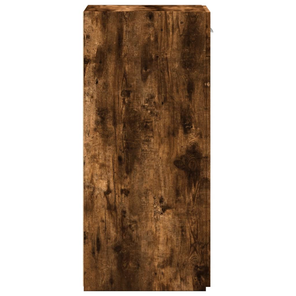 Sideboard Smoked Oak 30x42.5x93 cm Engineered Wood
