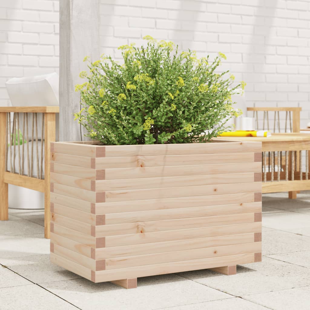 Garden Planter 70x40x49.5 cm Solid Wood Pine