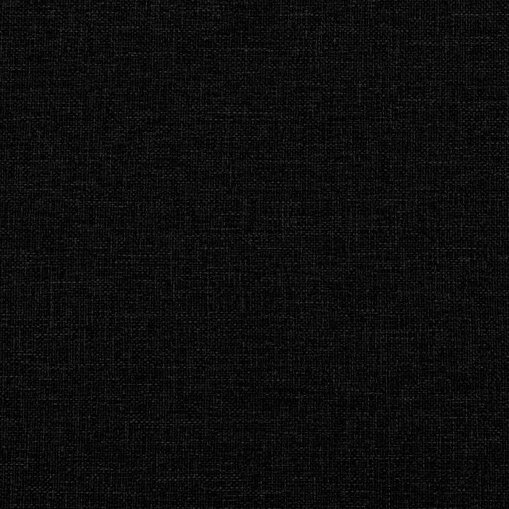 Bed Frame without Mattress Black 90x190 cm Single Fabric