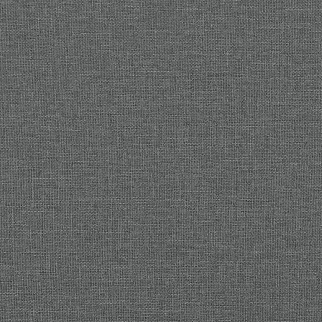 Bed Frame without Mattress Dark Grey 90x190 cm Single Fabric