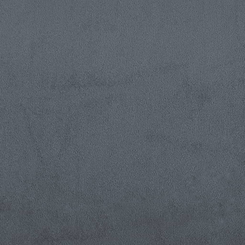 Bed Frame without Mattress Dark Grey 90x190 cm Single Velvet
