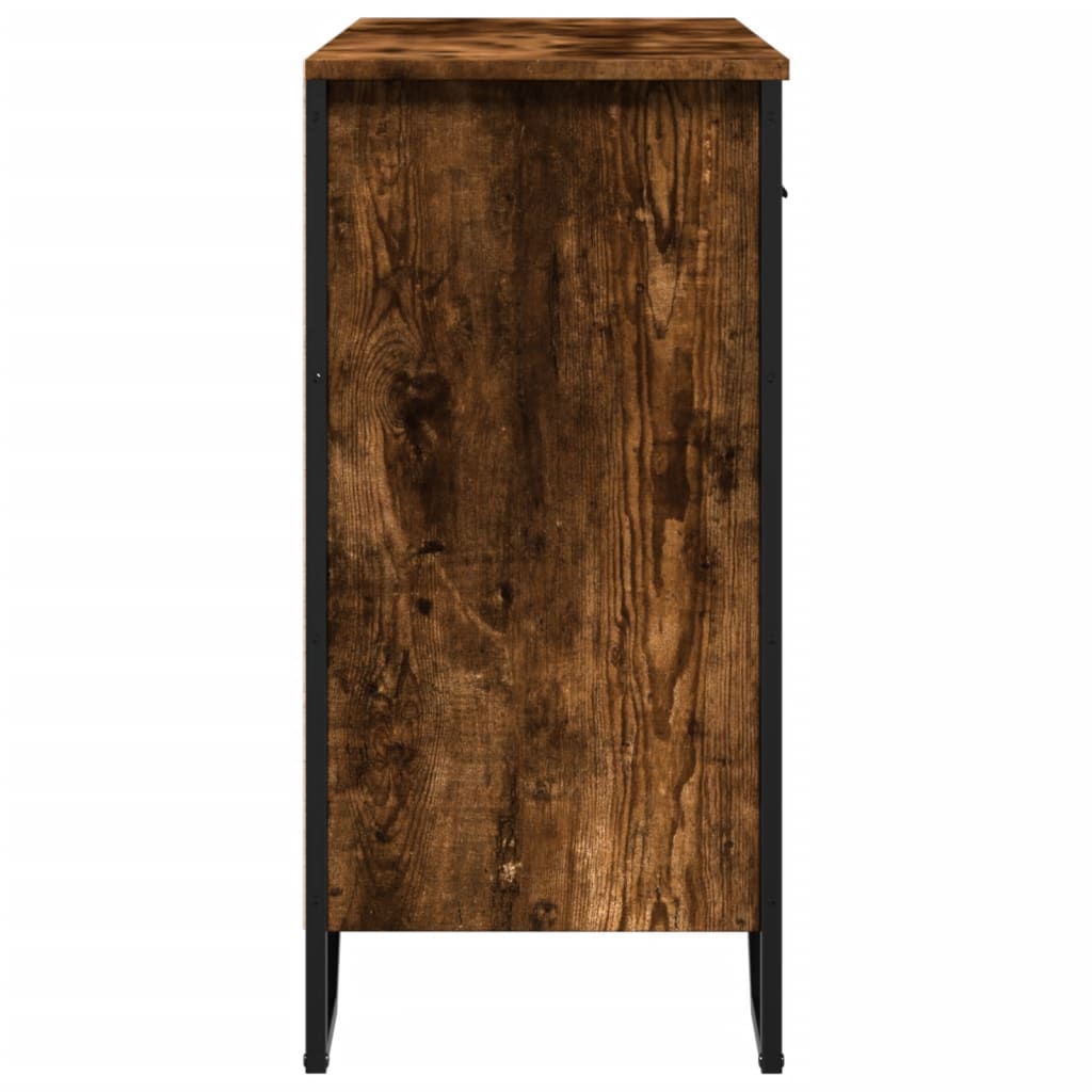 Sideboard Smoked Oak 79.5x35.5x74.5 cm Engineered Wood