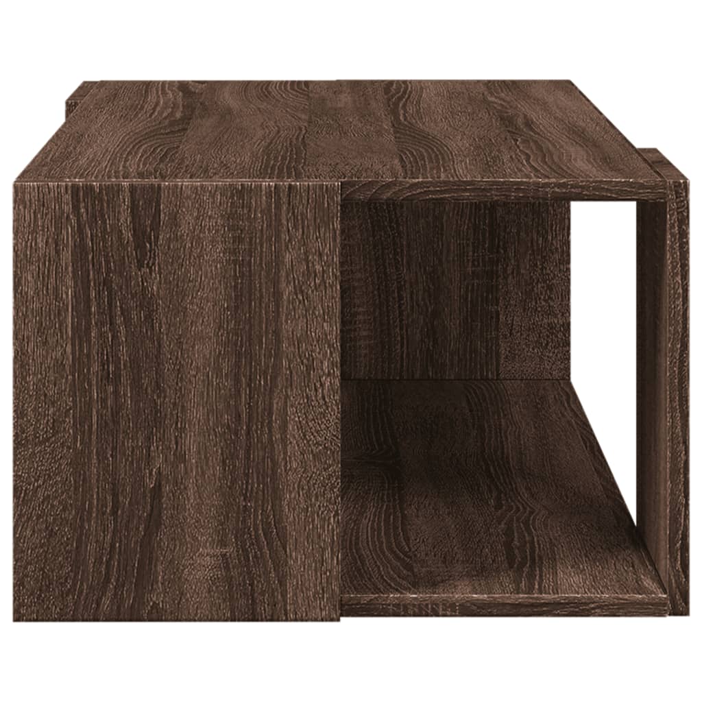 Coffee Table Brown Oak 89.5x48x30 cm Engineered Wood