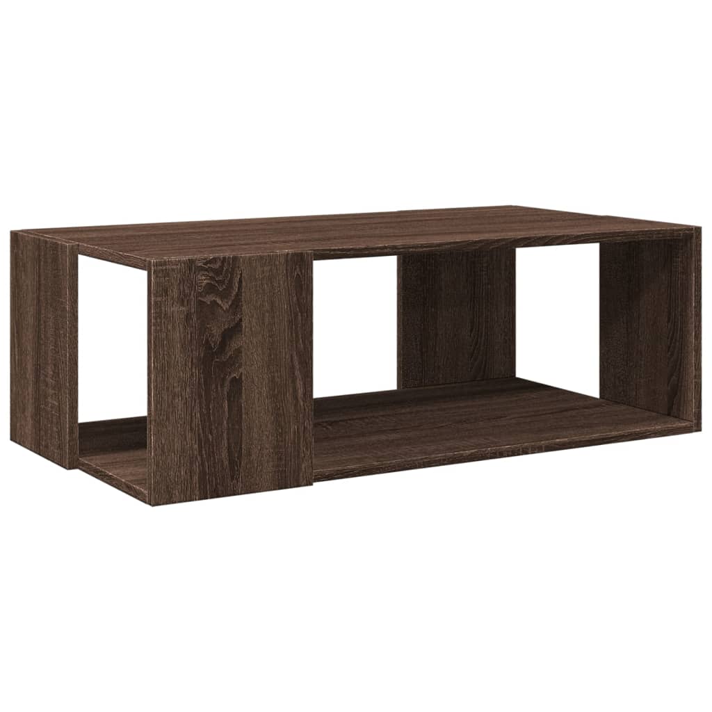 Coffee Table Brown Oak 89.5x48x30 cm Engineered Wood