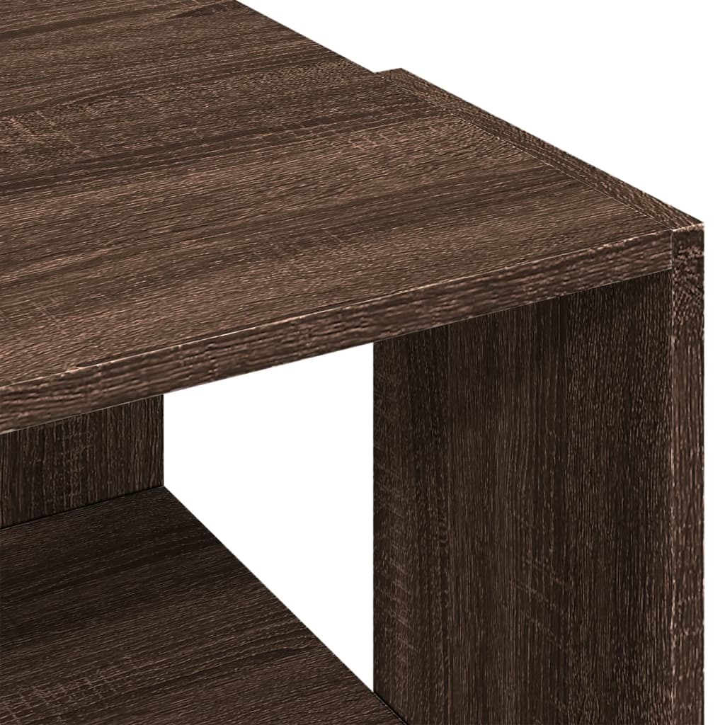 Coffee Table Brown Oak 89.5x48x30 cm Engineered Wood