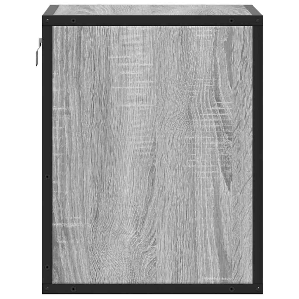 Wall-mounted Bedside Cabinet Grey Sonoma 40x31x39.5 cm