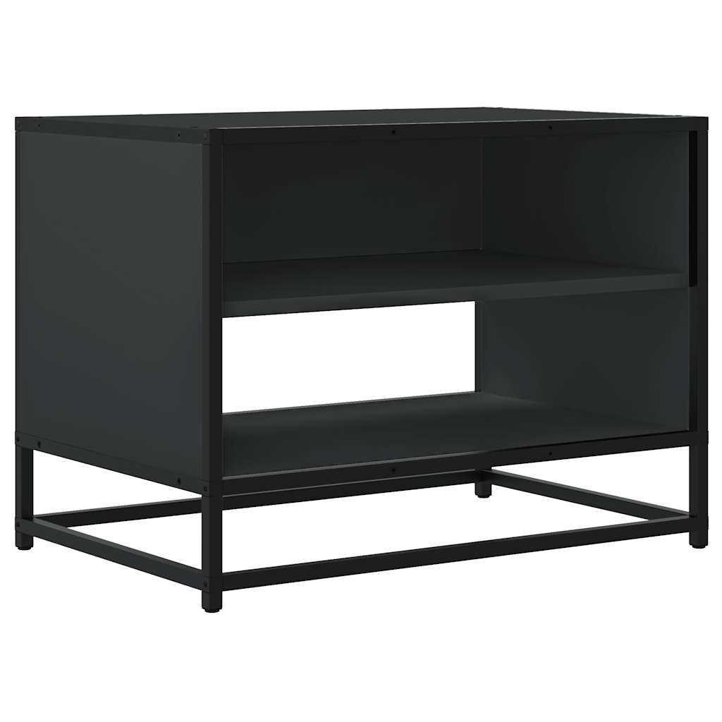 TV Cabinet Black 61x40x46 cm Engineered Wood and Metal