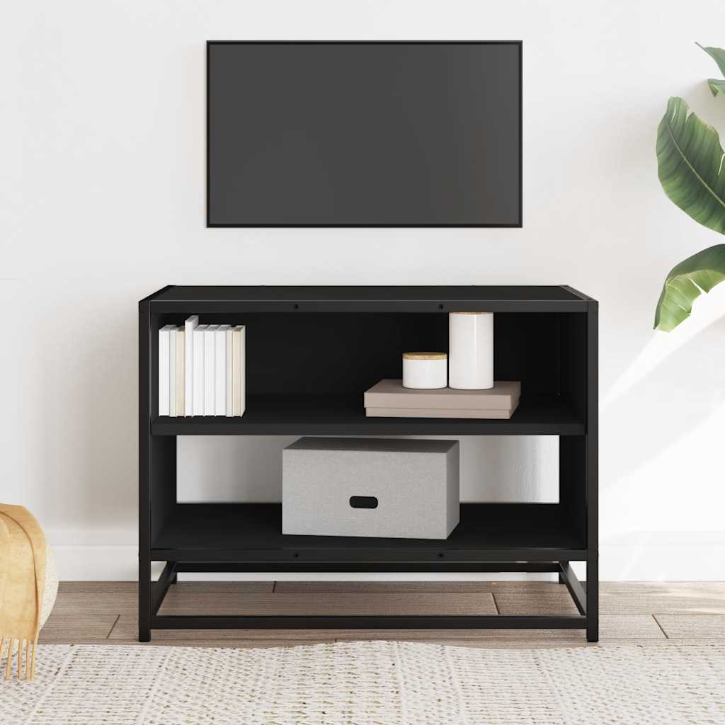 TV Cabinet Black 61x40x46 cm Engineered Wood and Metal