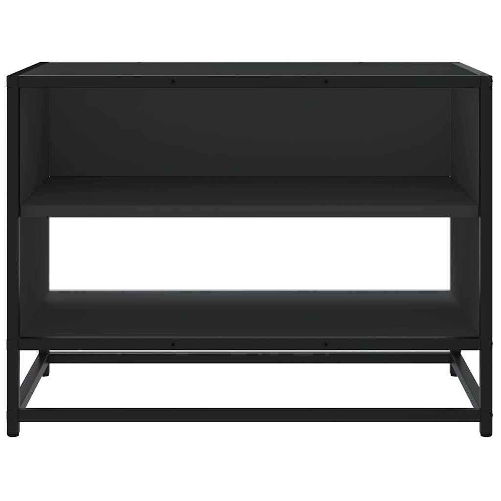 TV Cabinet Black 61x40x46 cm Engineered Wood and Metal
