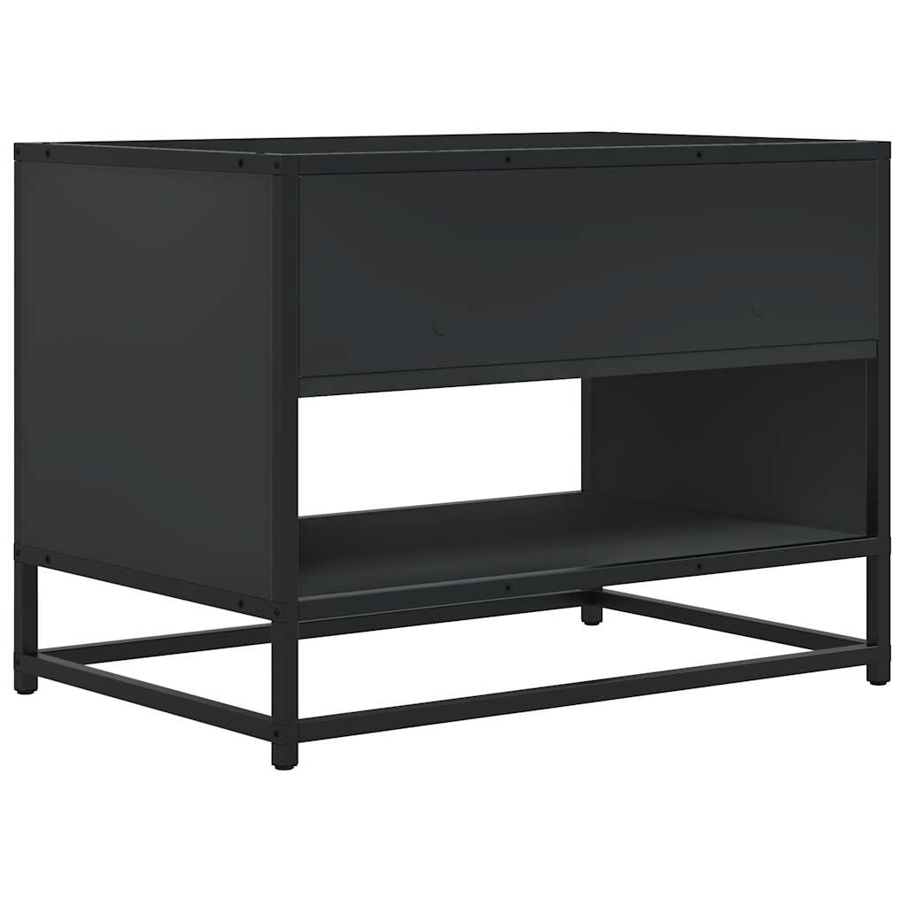TV Cabinet Black 61x40x46 cm Engineered Wood and Metal