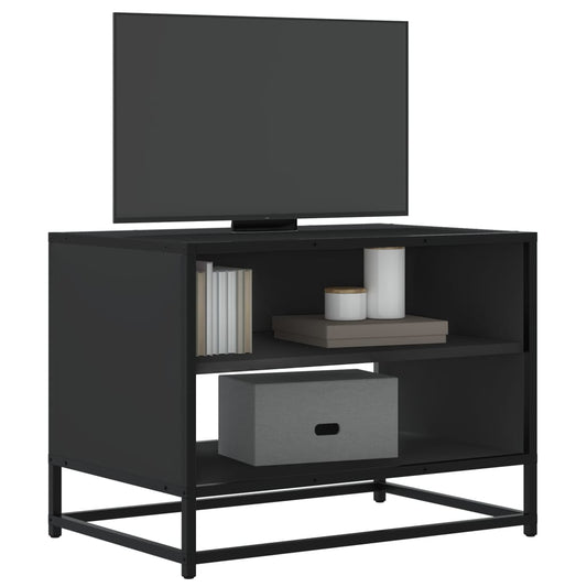 TV Cabinet Black 61x40x46 cm Engineered Wood and Metal