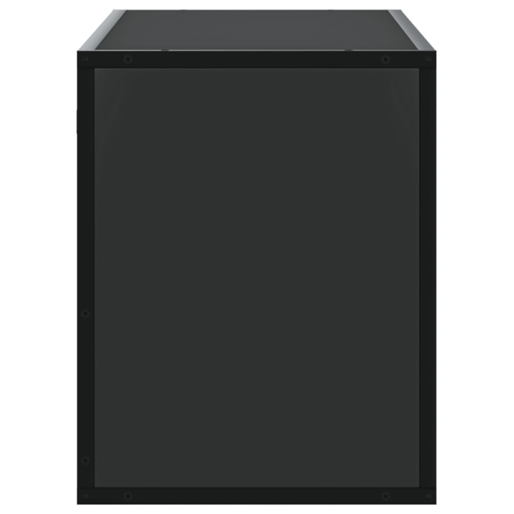 TV Cabinet Black 100x31x39.5 cm Engineered Wood and Metal