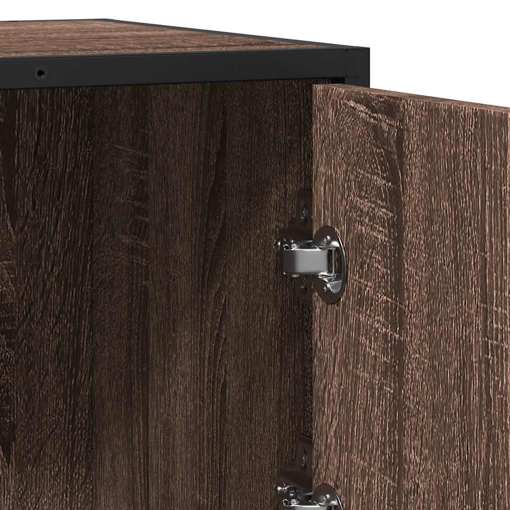 Sideboard Brown Oak 68x35x76 cm Engineered Wood