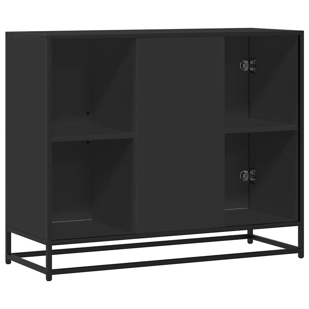Sideboard Black 92x35x76 cm Engineered Wood