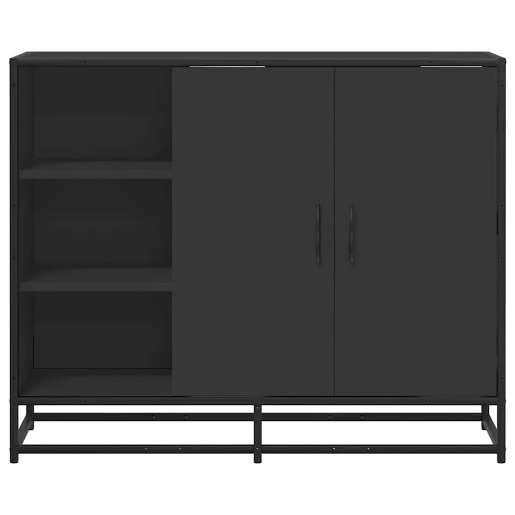 Sideboard Black 92x35x76 cm Engineered Wood