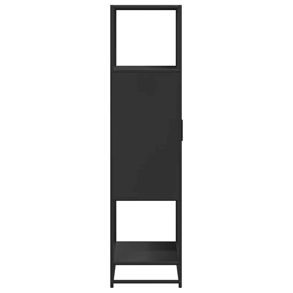 Highboard Black 68x35x139 cm Engineered Wood and Metal
