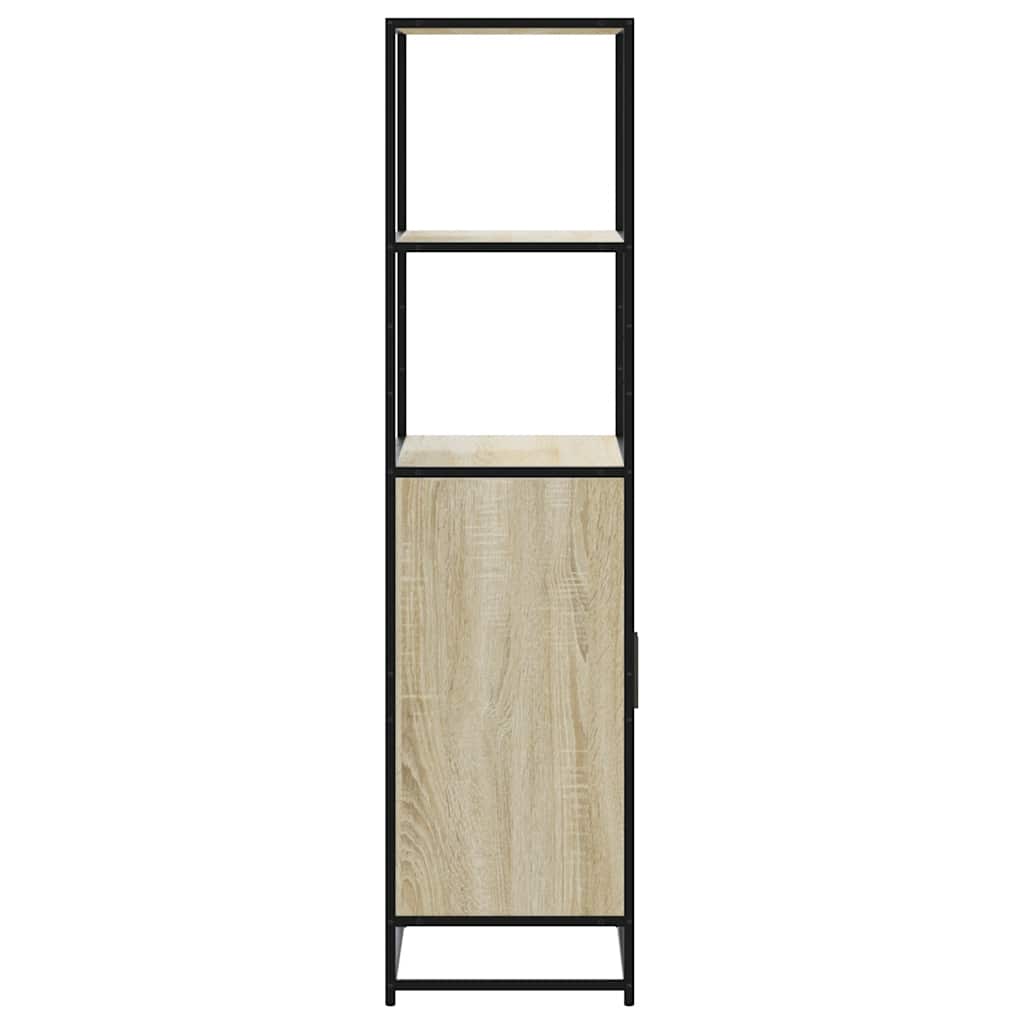 Highboard Sonoma Oak 68x35x139 cm Engineered Wood and Metal
