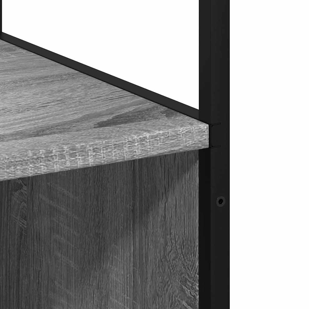 Bathroom Cabinet Grey Sonoma 35x37.5x166 cm Engineered Wood