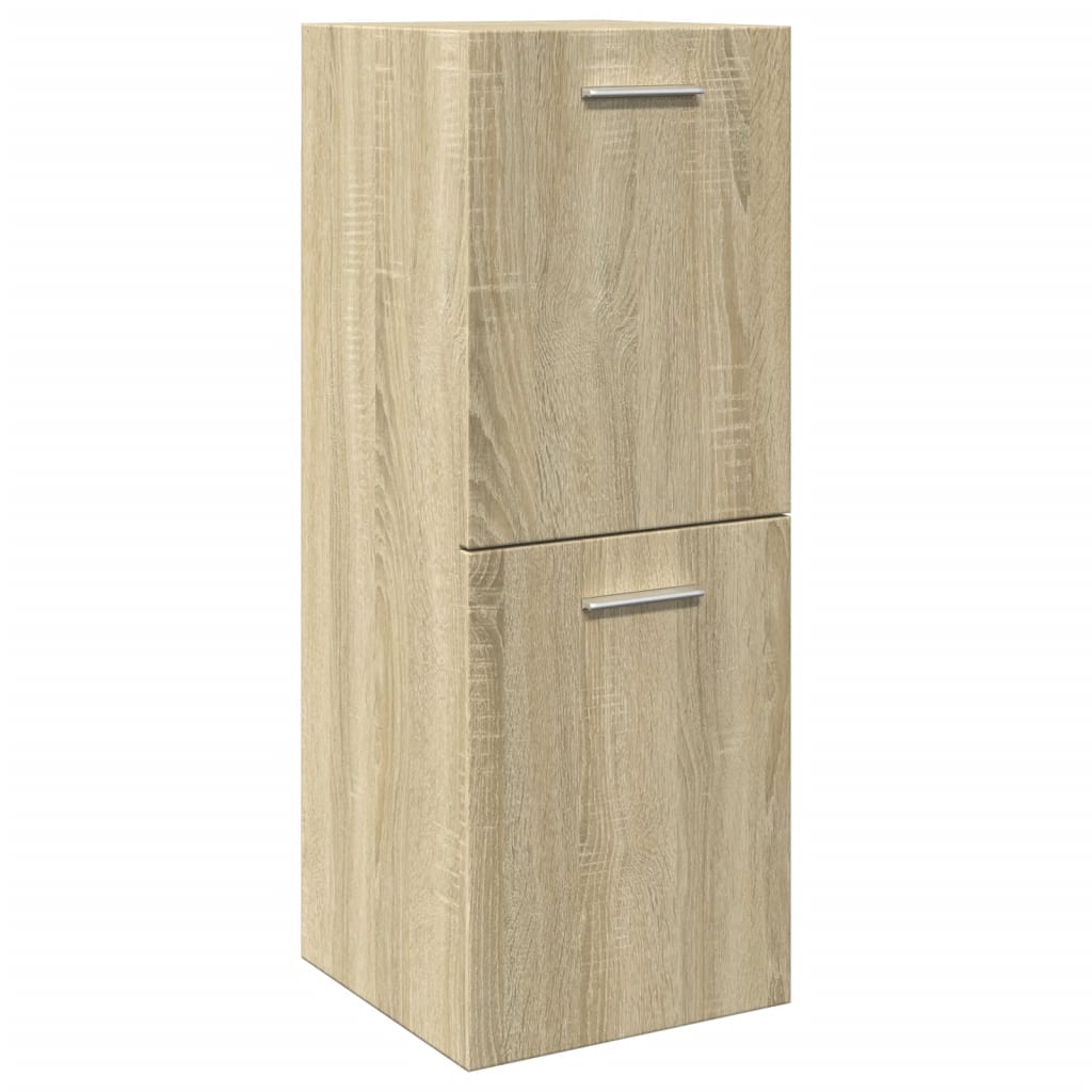 Bathroom Cabinet Sonoma Oak 30x30x80 cm Engineered Wood