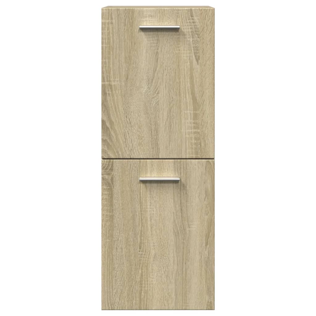 Bathroom Cabinet Sonoma Oak 30x30x80 cm Engineered Wood