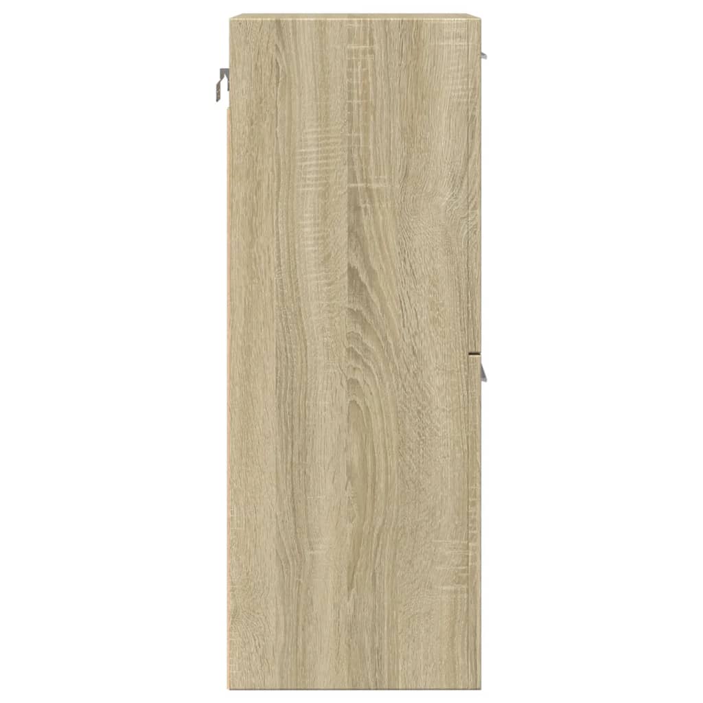 Bathroom Cabinet Sonoma Oak 30x30x80 cm Engineered Wood