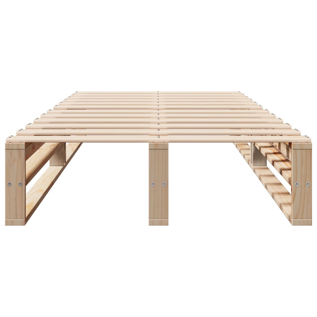 Bed Frame without Mattress 90x190 cm Single Solid Wood Pine