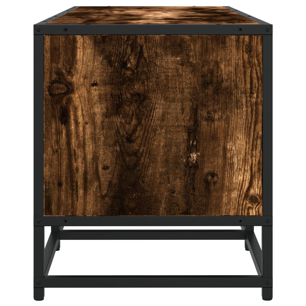TV Cabinet Smoked Oak 240x35x41 cm Engineered Wood