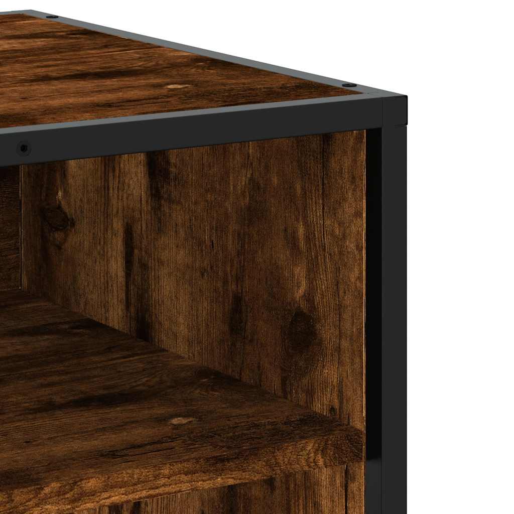 TV Cabinet Smoked Oak 180.5x40x46 cm Engineered Wood