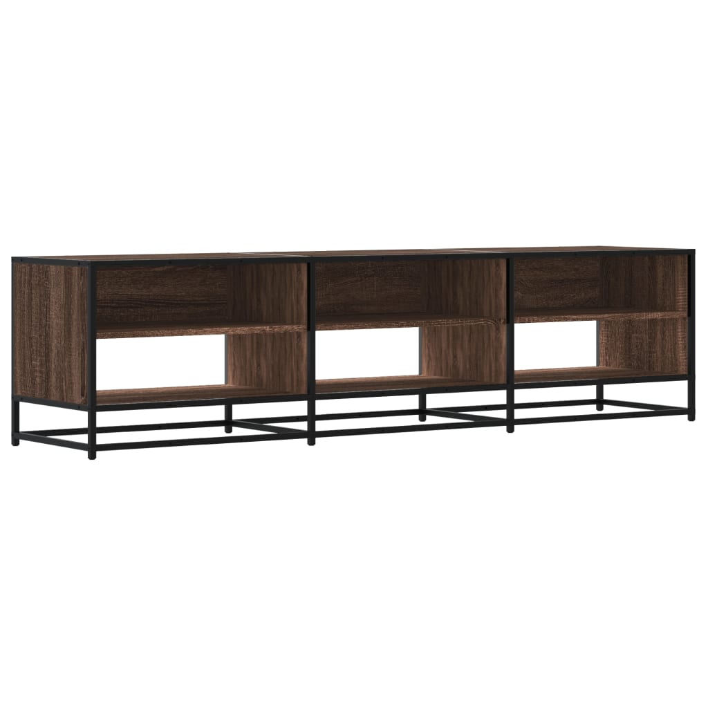 TV Cabinet Brown Oak 180x40x46 cm Engineered Wood