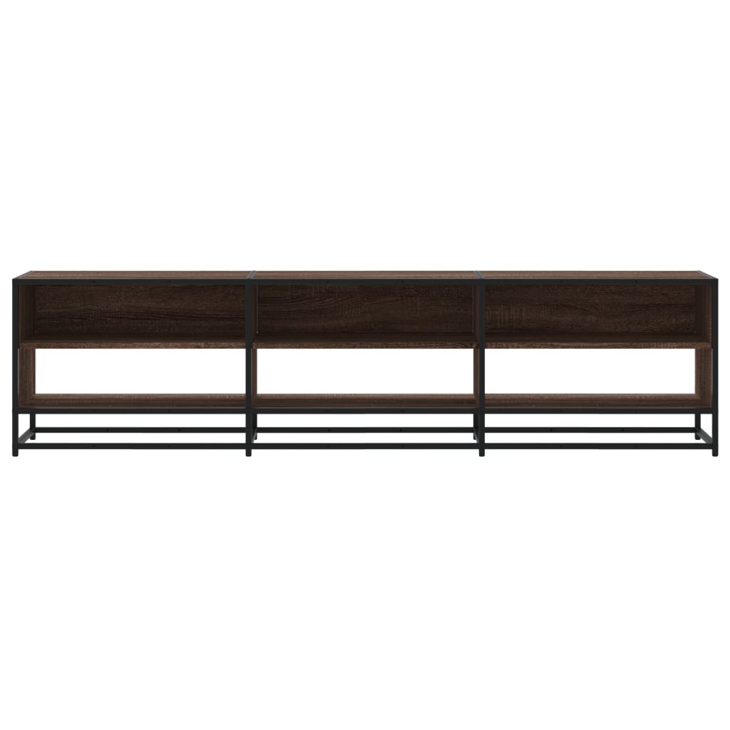 TV Cabinet Brown Oak 180x40x46 cm Engineered Wood