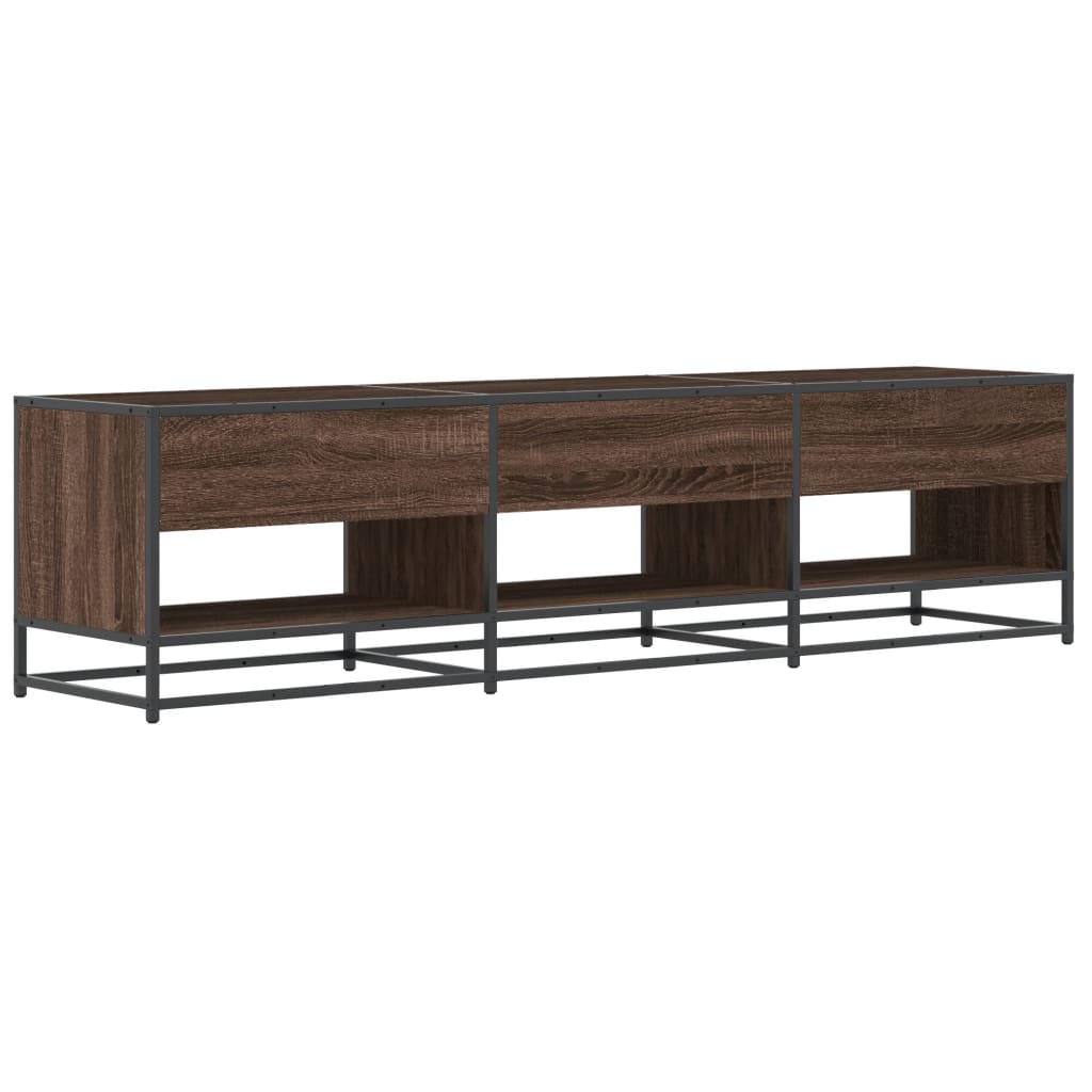 TV Cabinet Brown Oak 180x40x46 cm Engineered Wood