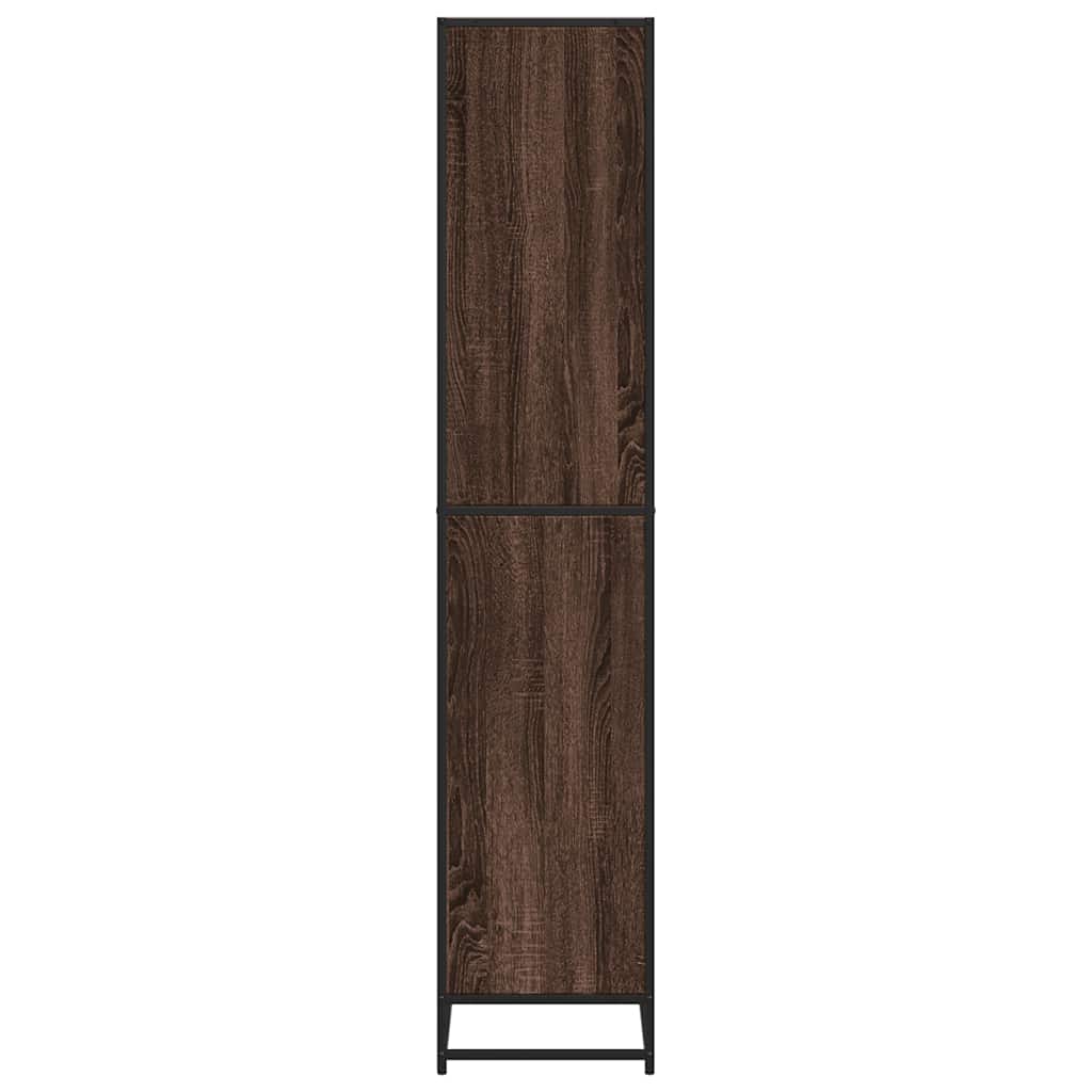 Bookcase Brown Oak 60x35x170.5 cm Engineered Wood