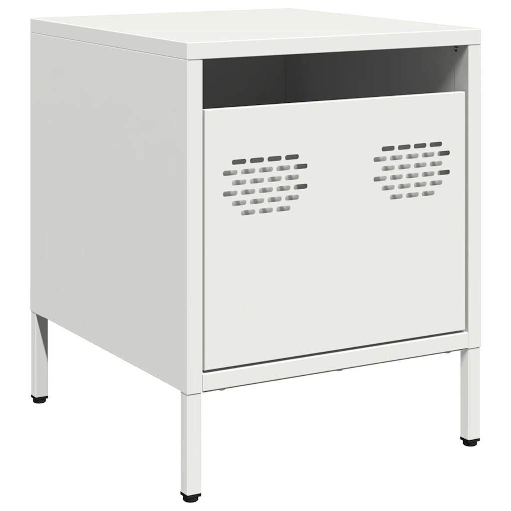 Bedside Cabinets 2 pcs White 35x39x43.5 cm Steel