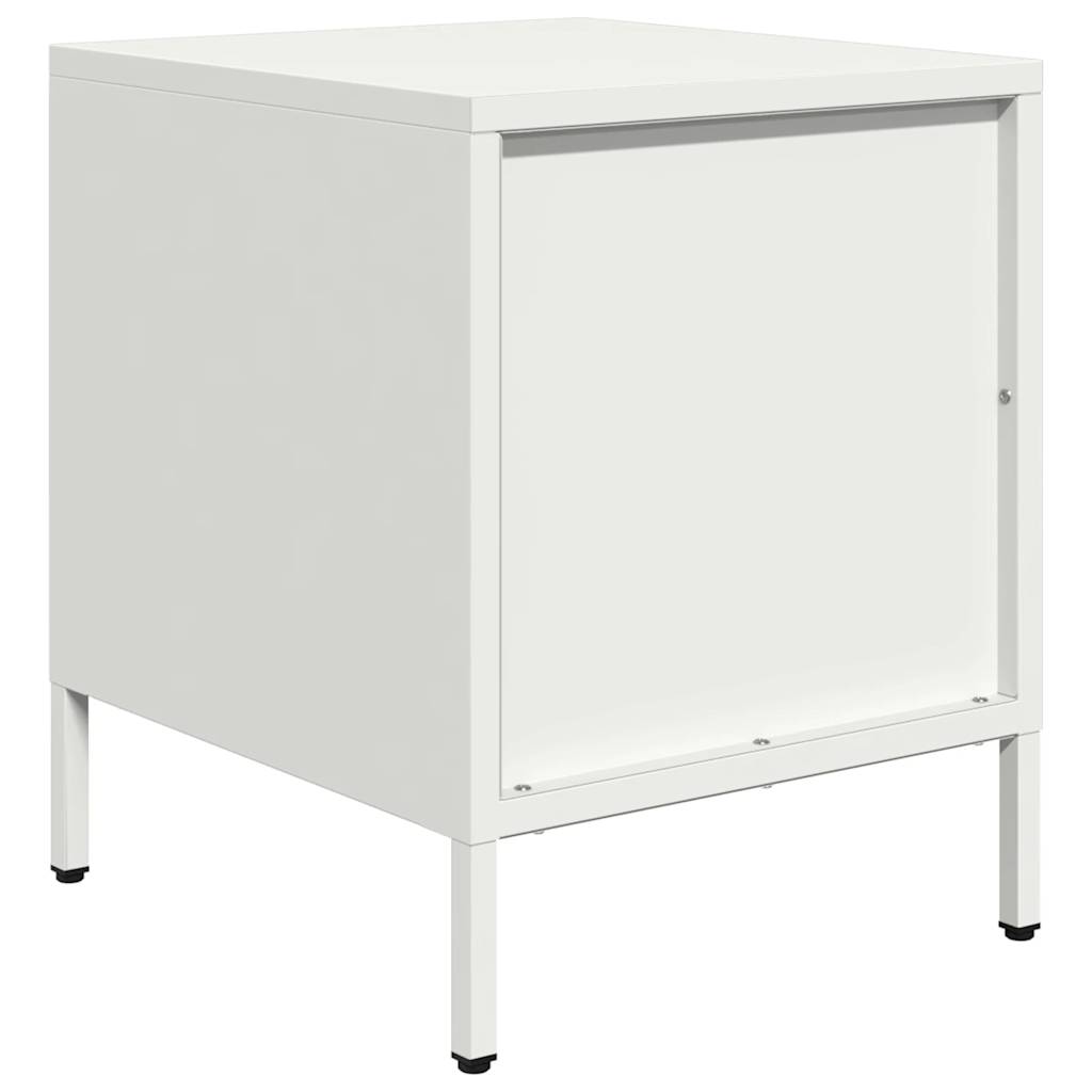 Bedside Cabinets 2 pcs White 35x39x43.5 cm Steel