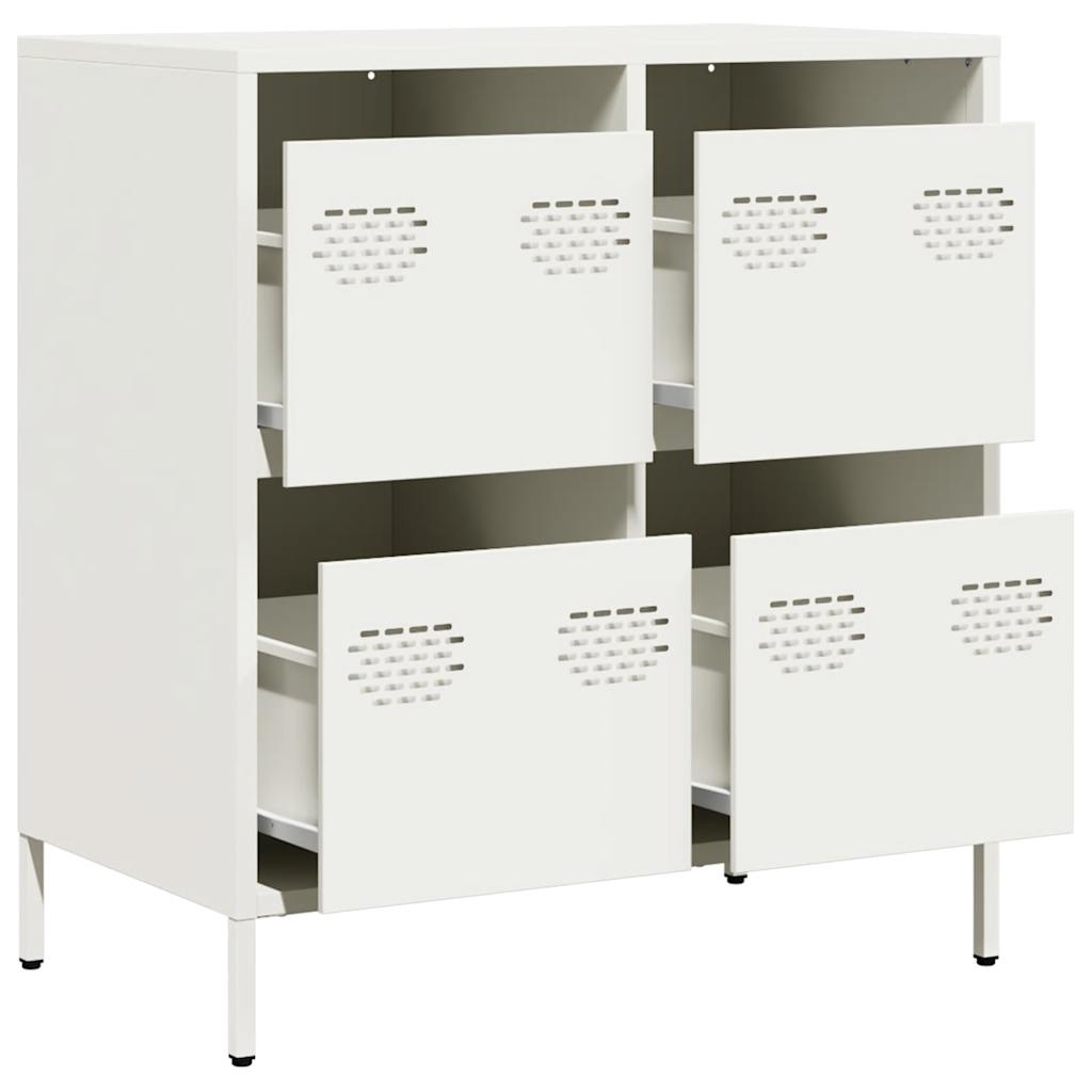 Sideboard White 68x39x73.5 cm Cold-rolled Steel