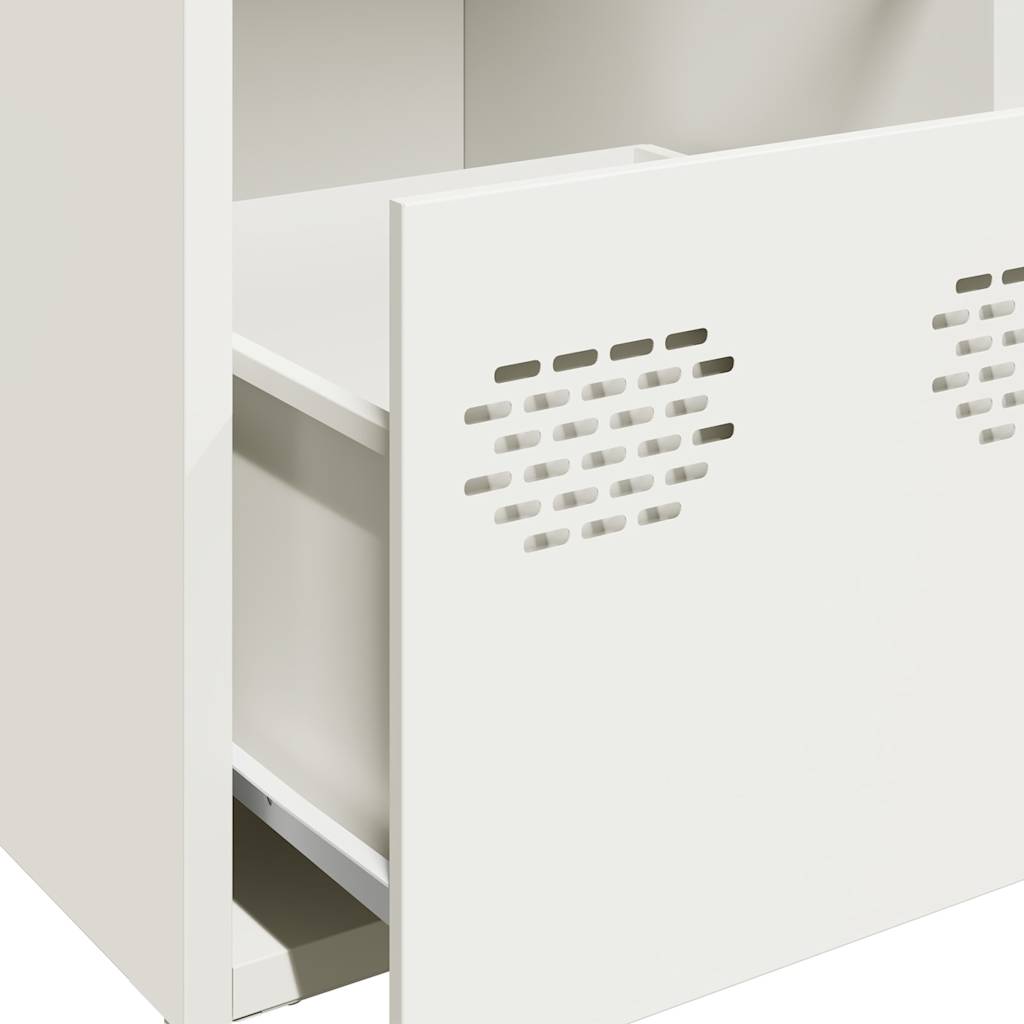 Sideboard White 68x39x73.5 cm Cold-rolled Steel
