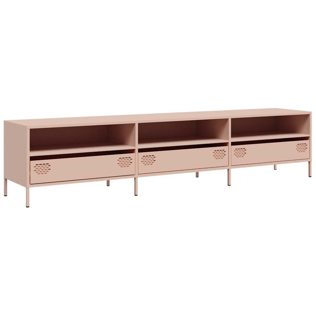 TV Cabinet Pink 202x39x43.5 cm Cold-rolled Steel