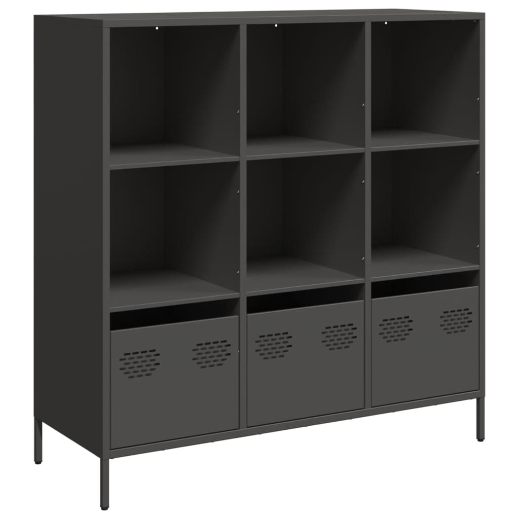 Highboard Black 101.5x39x103.5 cm Steel
