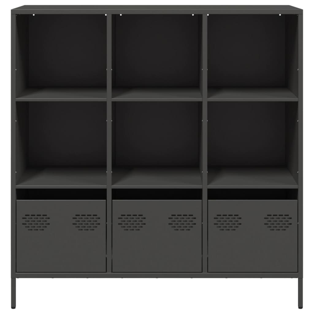 Highboard Black 101.5x39x103.5 cm Steel