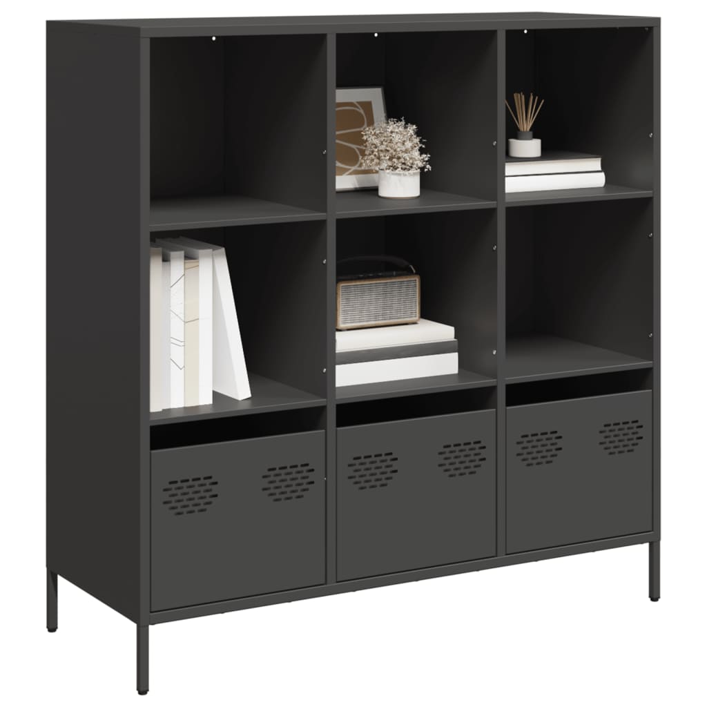 Highboard Black 101.5x39x103.5 cm Steel