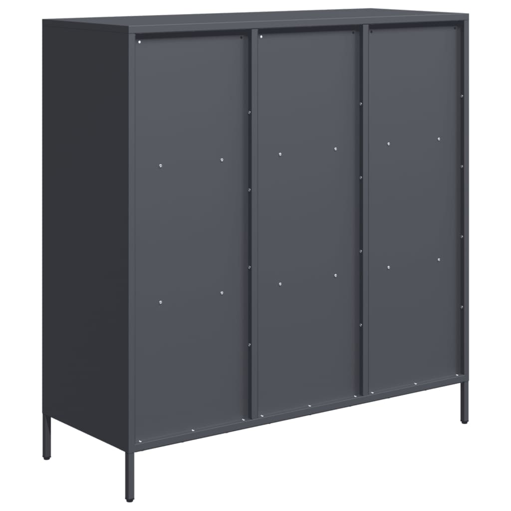 Highboard Anthracite 101.5x39x103.5 cm Steel