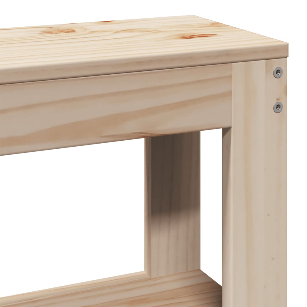 Bed Frame without Mattress 120x200 cm Solid Wood Pine