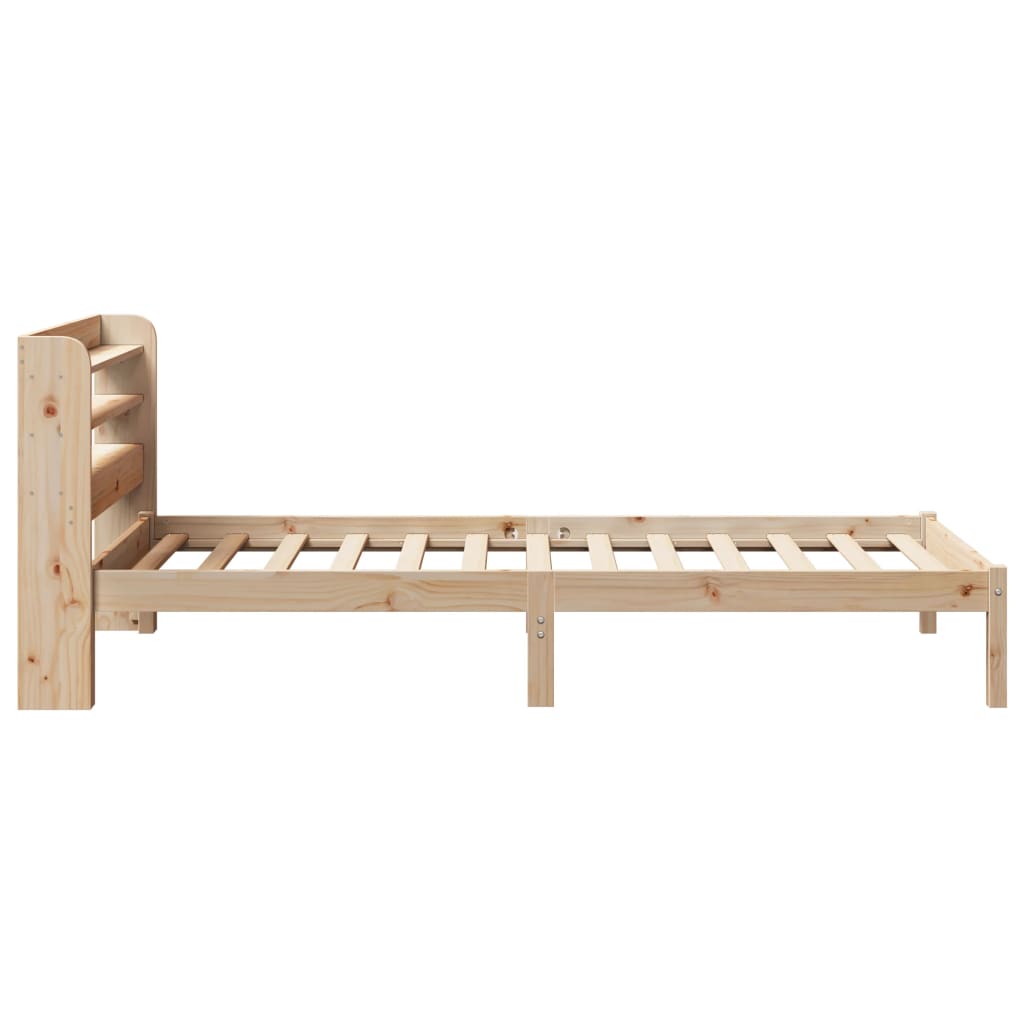 Bed Frame without Mattress 100x200 cm Solid Wood Pine