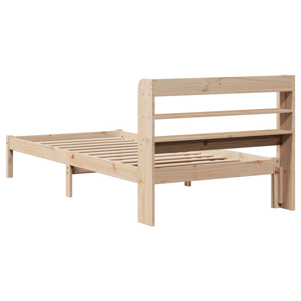 Bed Frame without Mattress 100x200 cm Solid Wood Pine