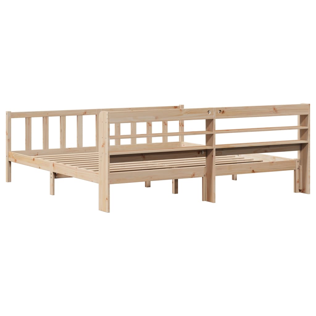 Bed Frame without Mattress 180x200 cm Super King Solid Wood Pine