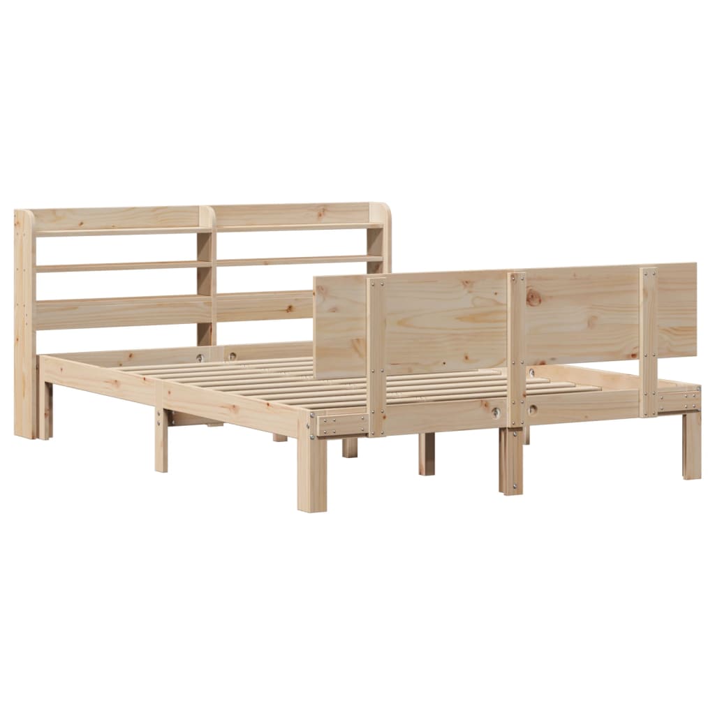 Bed Frame with Headboard without Mattress 140x200 cm